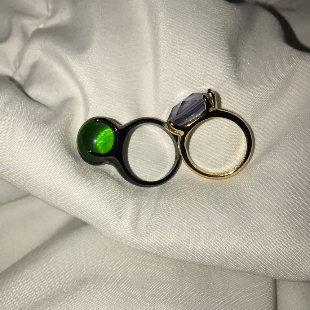 2 lady noir rings from Jewelmint.